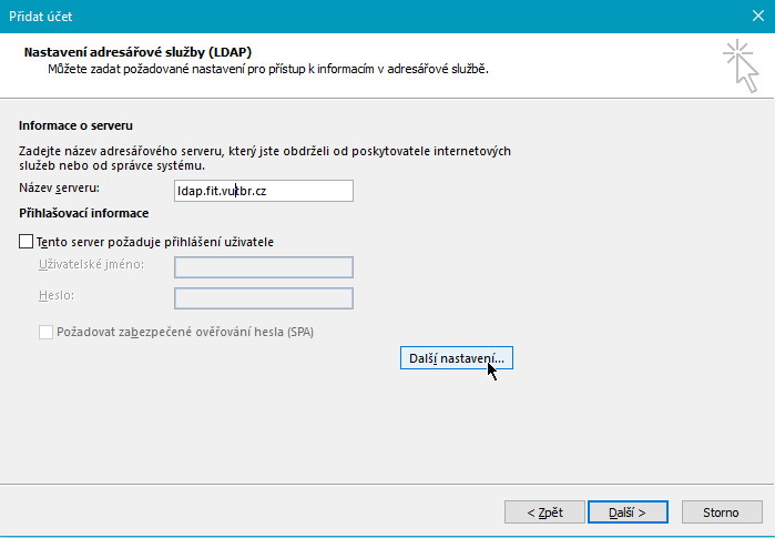 konfigurace ldap